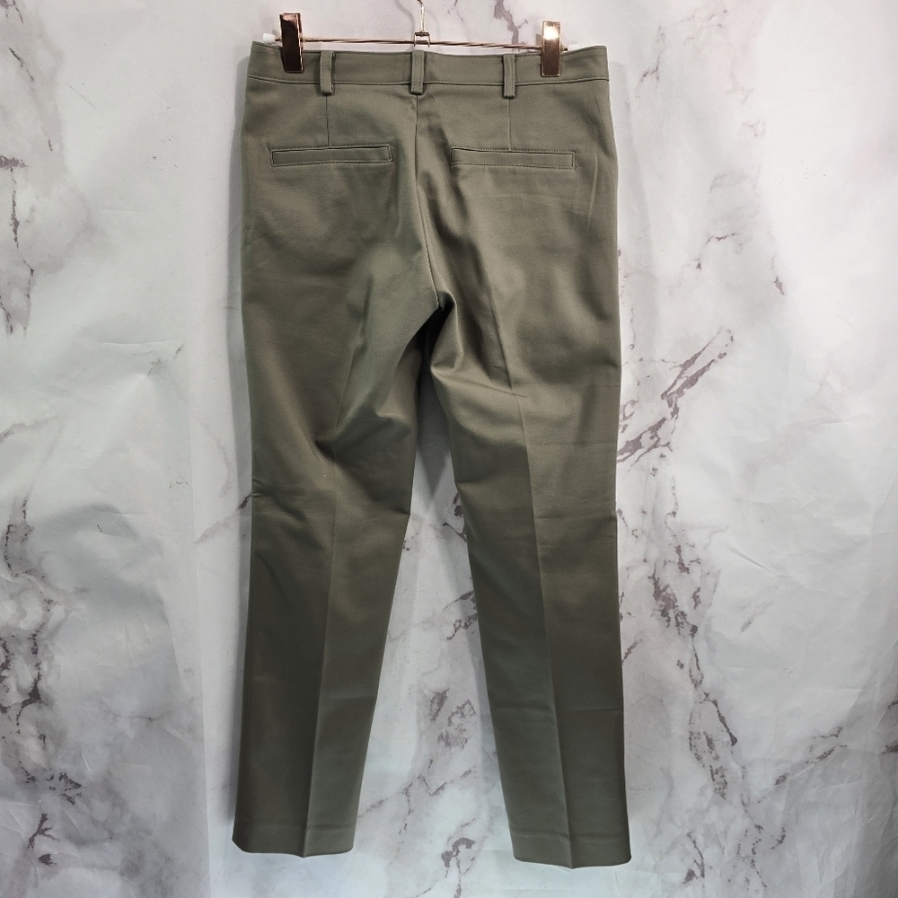 Club Monaco Pants Womens 00 Khaki Tan Straight Mid Rise Trouser Slacks Dress